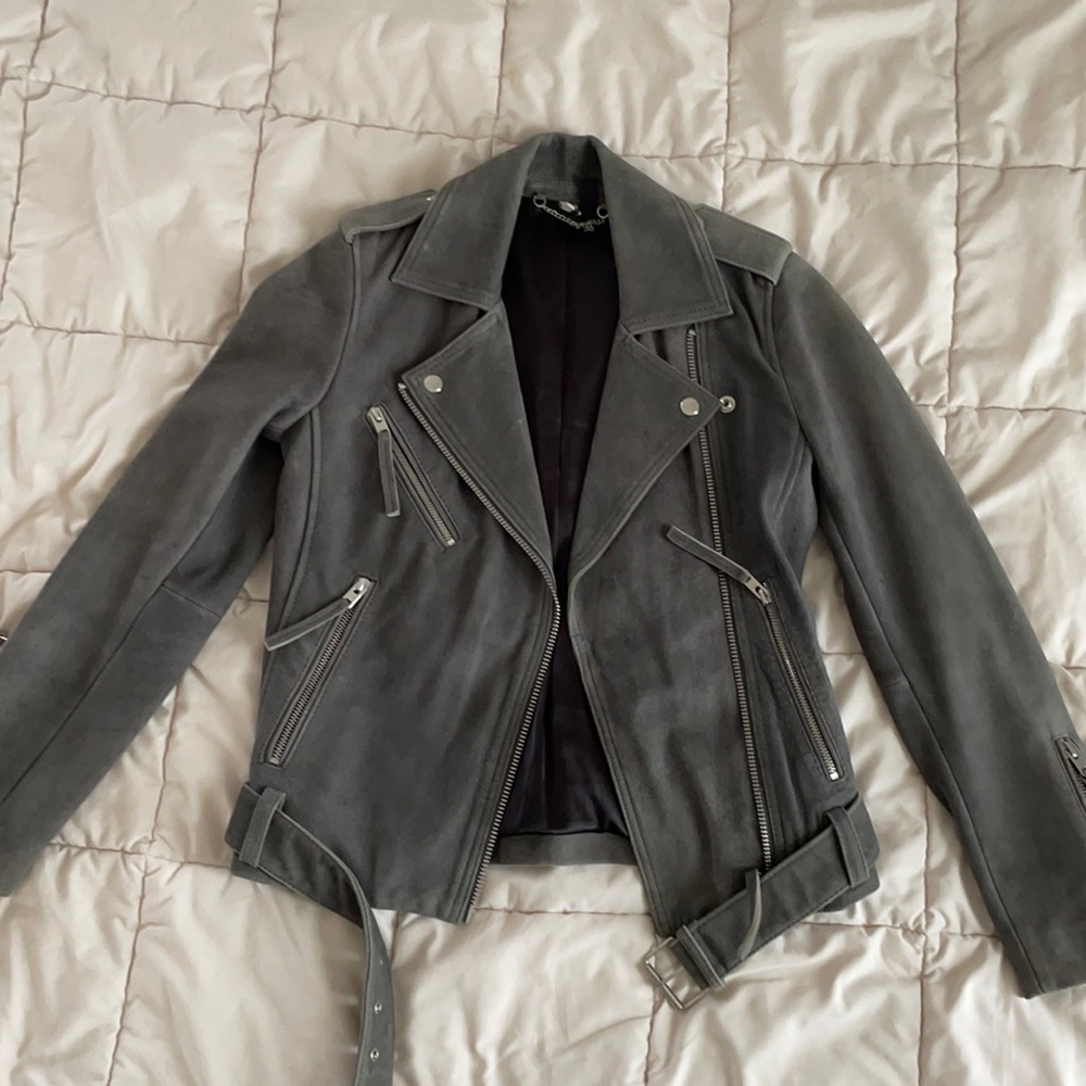 Suede Biker Jacket